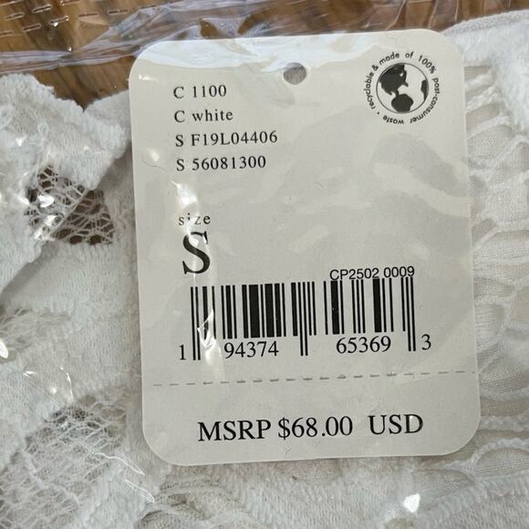 NWT FREE PEOPLE Adella Cami White Lace Strappy Size Small - Picture 6 of 9